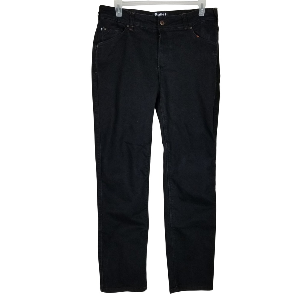 Bull-it Trojan Motorcycle Jeans Mens 36 Black Straight Covec AA Protective Pants